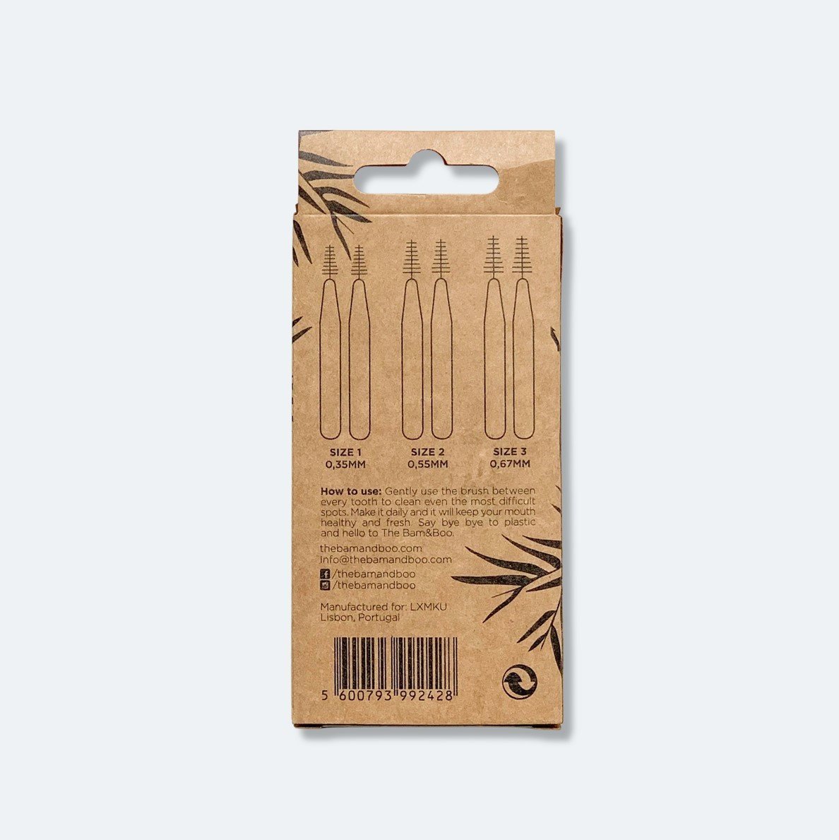 The Bam&Boo Cepillos interdentales - Bambú Toothbrush Bam&Boo  - Eco-friendly, vegan, cuidado bucal y personal sostenible