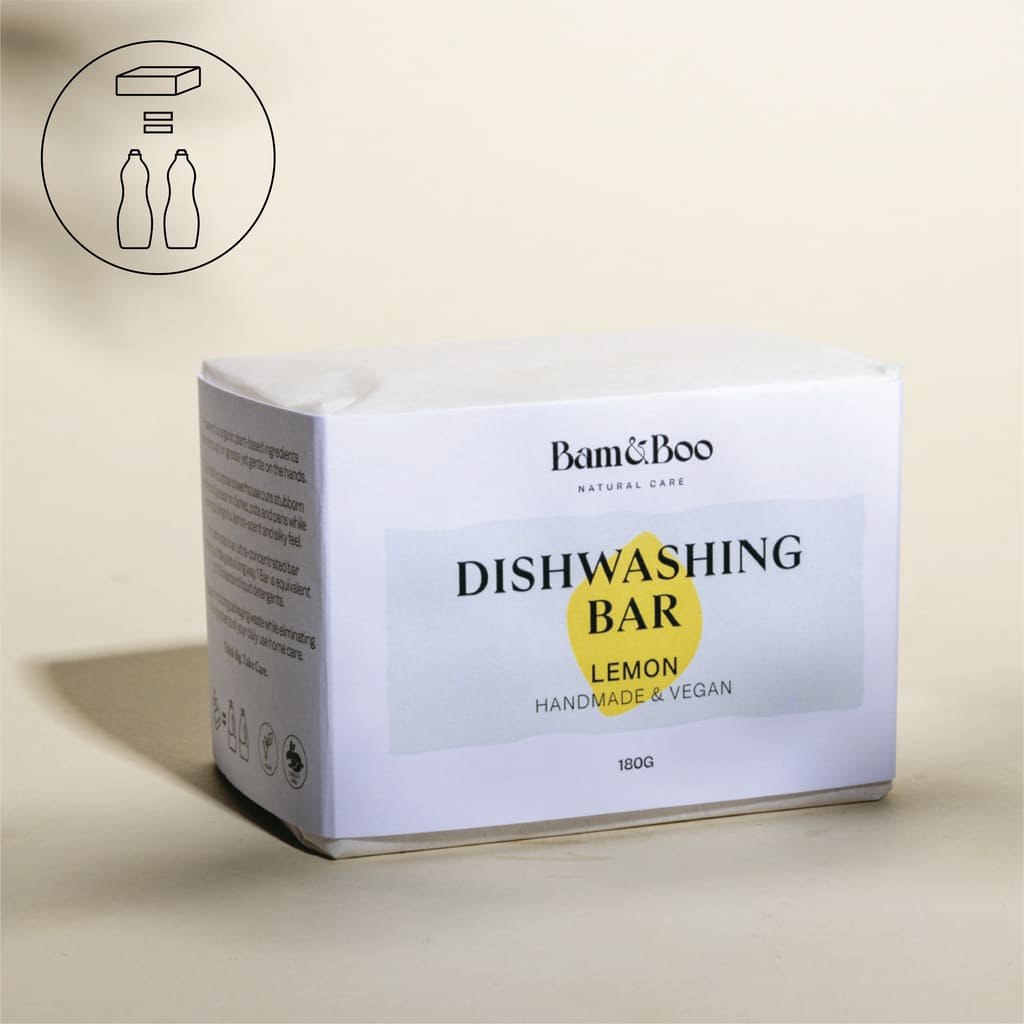 DISHWASHING BAR - Bamboo Toothbrush Bam&amp;Boo - Eco-friendly, vegan, sustainable oral and personal care