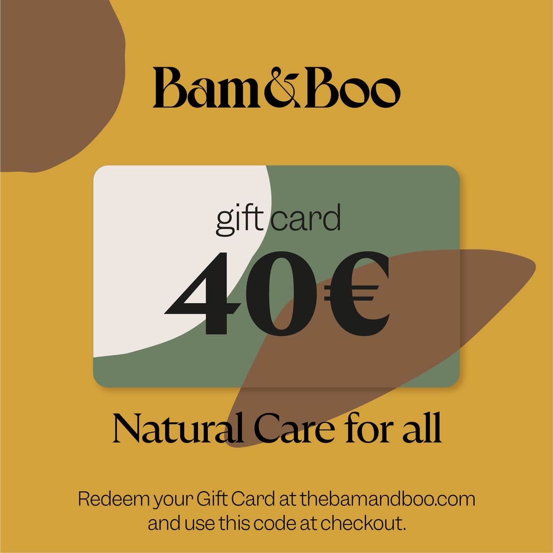 GIFT CARD - Bam&Boo - Eco-friendly, vegan, igiene orale e personale sostenibile