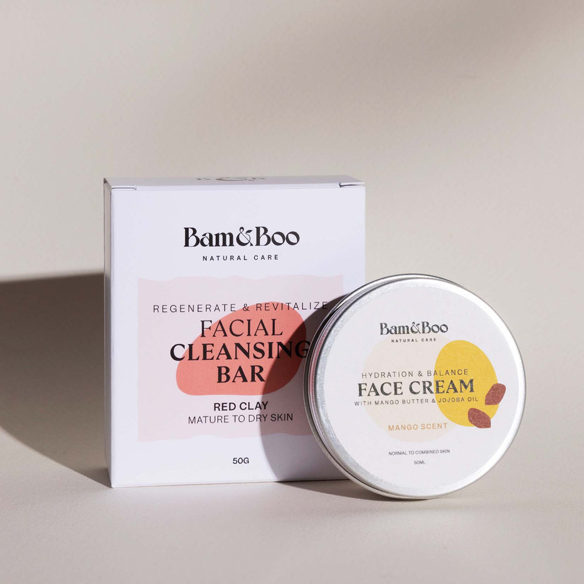 KIT | Beauty Fatale - Face Cream & Face Cleansing Bar - Bam&Boo - Eco-friendly, vegan, cuidados orais e pessoais sustentáveis