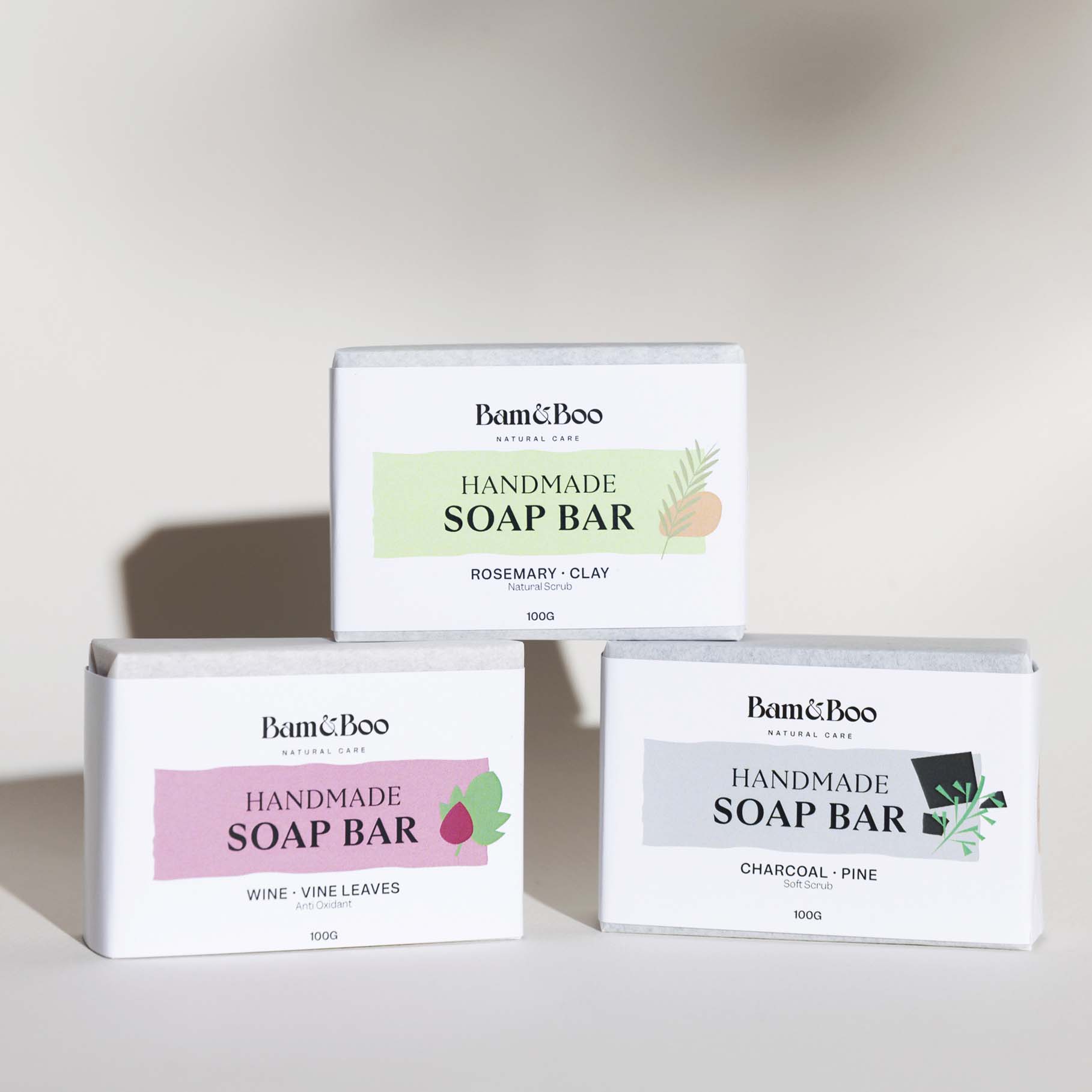 KIT | Soapreme - 3 Soap Bars - Bam&Boo - Eco-friendly, vegan, sustainable oral and personal care