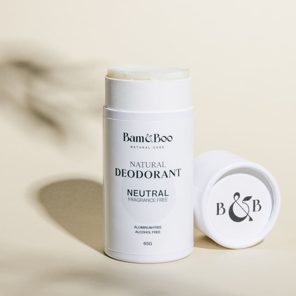 NATURAL DEODORANT | Neutral - Fragrance Free - Bam&amp;Boo - Eco-friendly, vegan, sustainable oral and personal care