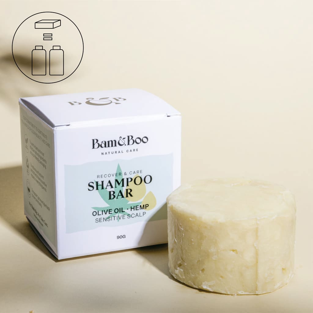 SHAMPOO BAR | Cuoio capelluto sensibile - Bam&Boo - Eco-friendly, vegan, igiene orale e personale sostenibile
