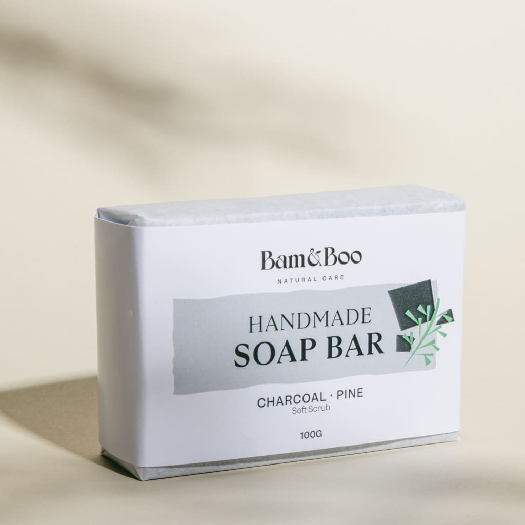 SOAP BAR | Charcoal & Pine - Bam&Boo - Eco-friendly, vegan, igiene orale e personale sostenibile
